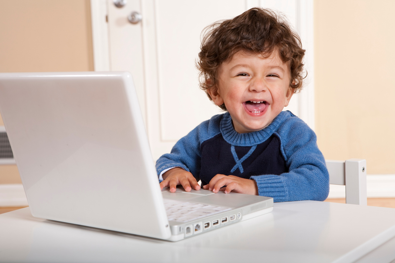 Toddler on Computer